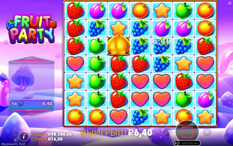 Игровой автомат Fruit Party играть на деньги